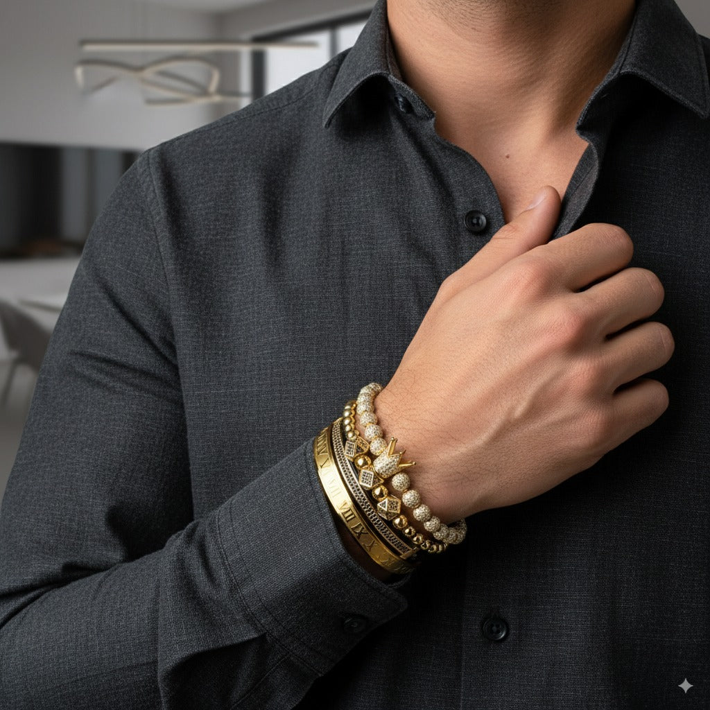 Pulseira Banhada a Ouro 18K Brenor