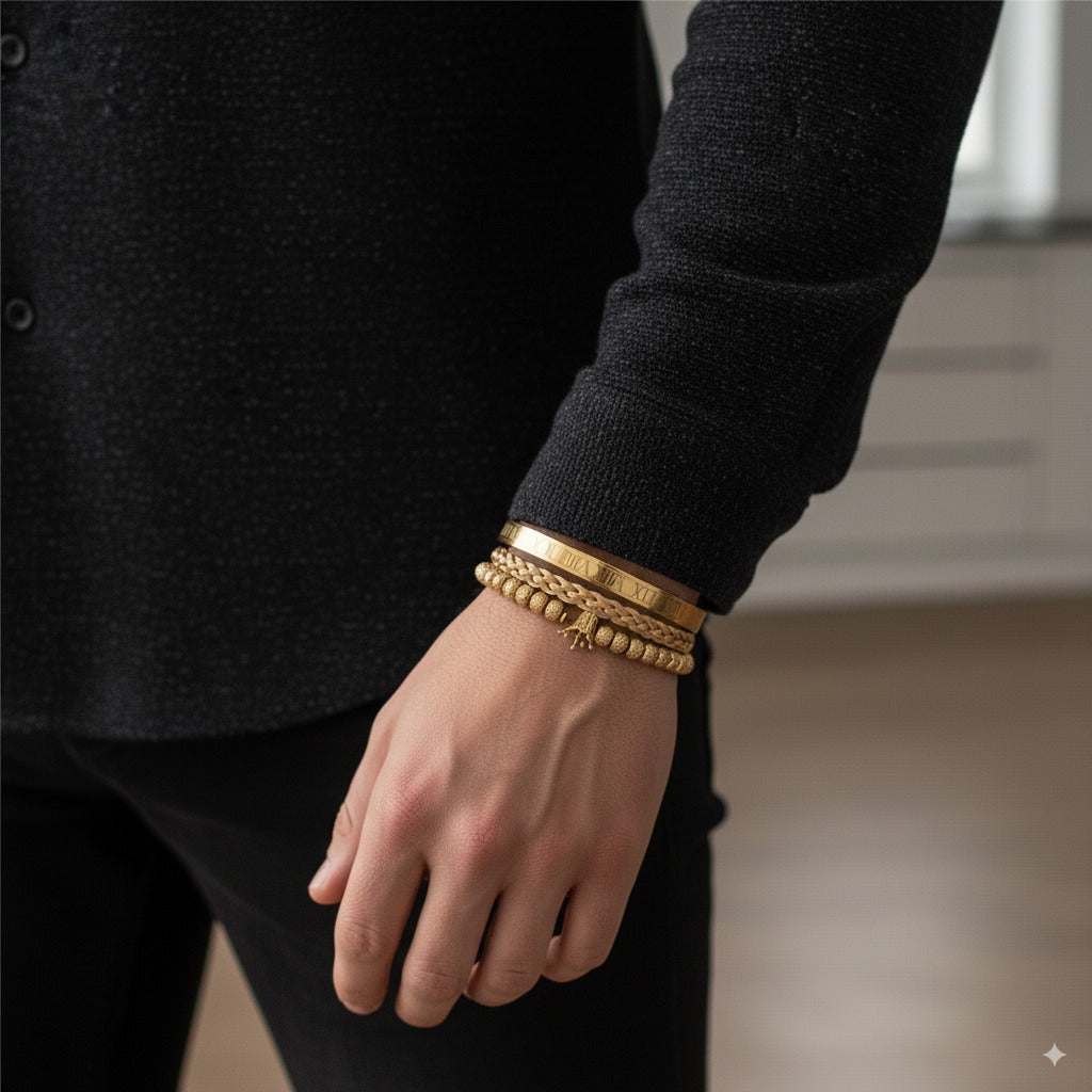Pulseira Banhada a Ouro 18K Roma