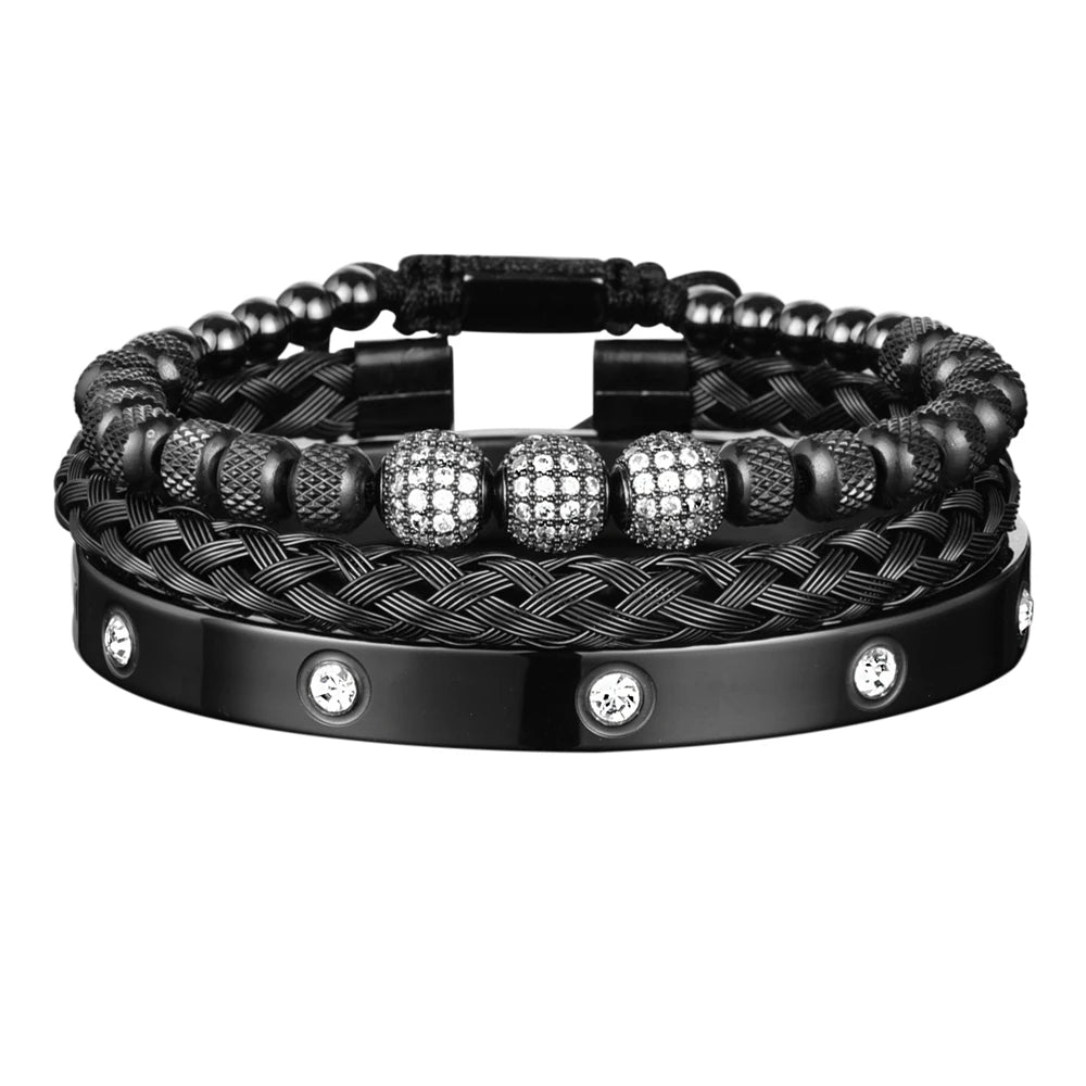 Pulseira Masculina Luxuosa Maveron Black