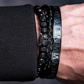 Charme micro pave cz cabeça de leopardo pulseiras masculinas aço inoxidável casal artesanal jóias presente acero inoxidável joyeria mujer